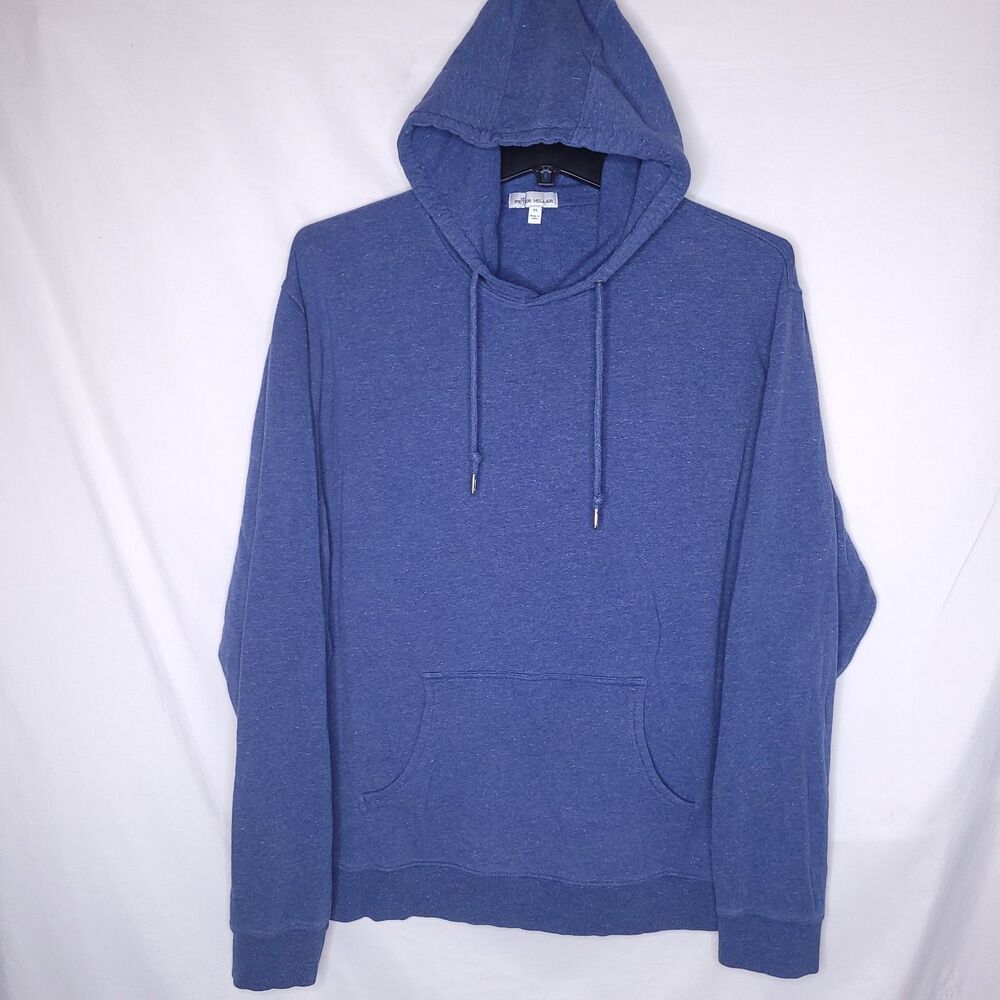 Peter Millar Hoodie Mens XL Navy Blue Fleece Lava Wash